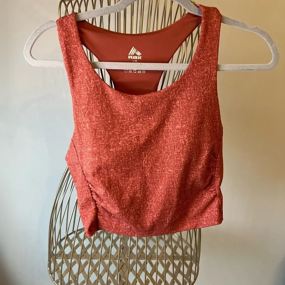 RBX Women's Red Textured Sports Bra Crop Tank❤️❤️❤️